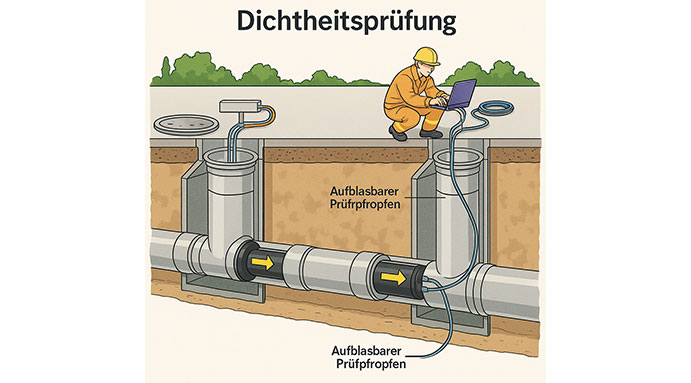 Dichtheitsprüfung nach DIN 1986-30 für Hausanschlüsse in NRW